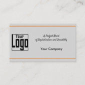 Classic Zwart Sinaasappel Grijs Service List Compa Visitekaartje (Voorkant)