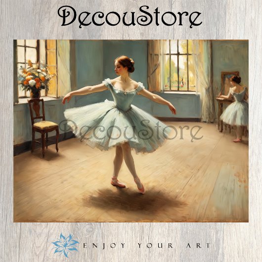 Classical Ballerina Studio Decoupage Tissuepapier