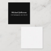 Classical Creative Trendy Black & White Informatiekaartje (Voorkant / Achterkant)