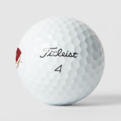 Classical Cupid Romantic Modern Wedding Elegant  Golfballen (Logo)