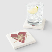 Classical Cupid Romantic Modern Wedding  Stenen Onderzetter (Zijkant)