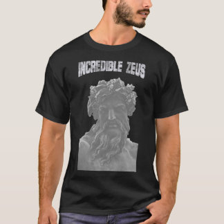 Classical Greek God Zeus Bust Graphic Tee T-shirt