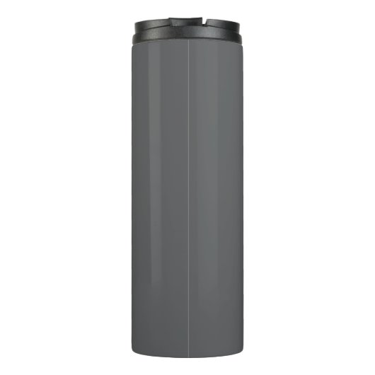 Classical Grey Simple Monogram Naam toevoegen Init Thermosbeker (Achterkant)