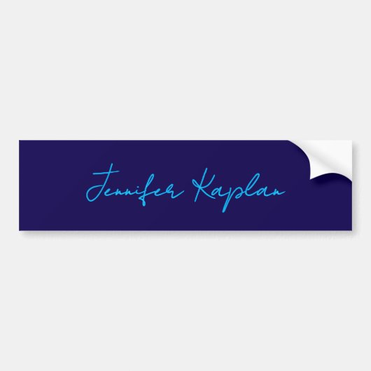 Classical Handwriting Minimalist Professional Bumpersticker (Voorkant)