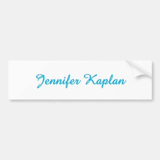 Classical Handwriting Minimalist Professional Bumpersticker (Voorkant)