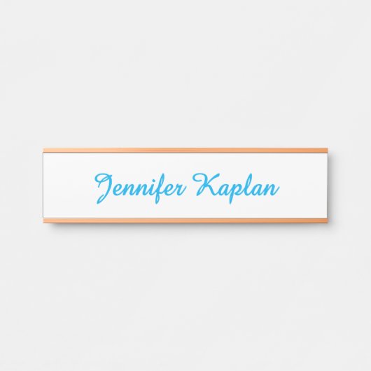 Classical Handwriting Minimalist Professional Deurbordje (Voorkant)