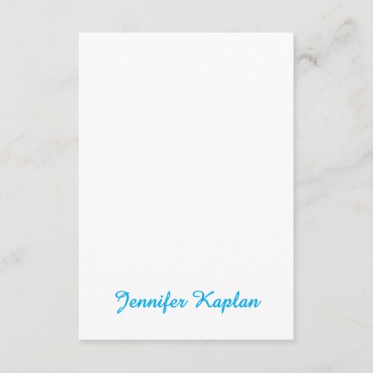 Classical Handwriting Minimalist Professional Informatiekaartje (Voorkant)