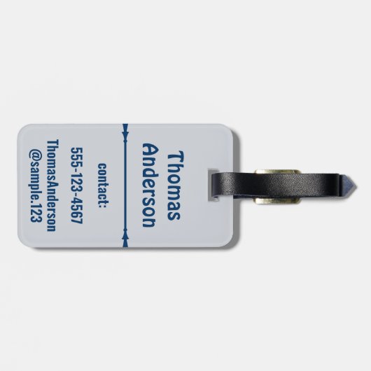 Classical Medical Color Combination Bagagelabel (Achterkant horizontaal)