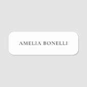 Classical Minimalist Professional Plain Naamplaatje (Voorkant)