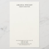 Classical Plain Attractive Stylish Business Briefpapier (Voorkant)