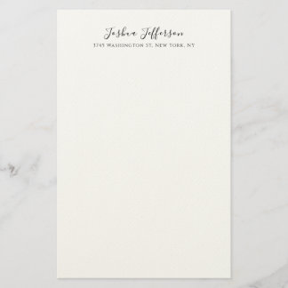 Classical Professional Creative Plain Black White Briefpapier
