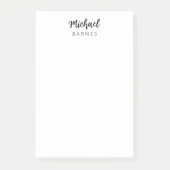 Classical White Minimalist Plain Elegant Post-it® Notes (Voorkant)
