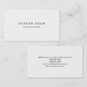 Classical White Professional Creation Visitekaartje (Voorkant / Achterkant)