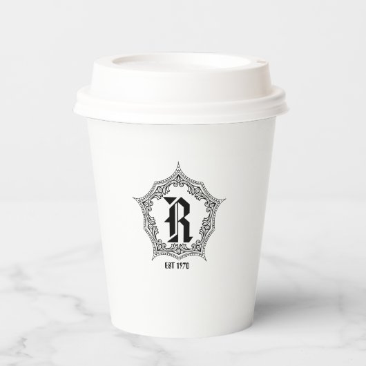 ClassicFrame  diner Restaurant Papieren Bekers (Voorkant)