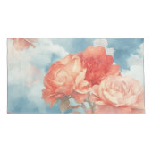 Classics - Angelic Pink en Red Roses in zachte cap Kussensloop (Achterkant)