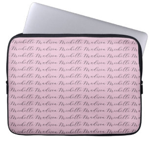 Classificatiehandschrift met minimale namen laptop sleeve
