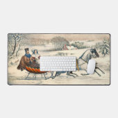 Classique 1853 Promenade en traîneau Currier Ives  (Clavier et souris)