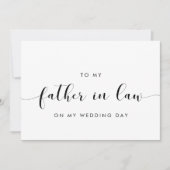 Classique à mon beau-père sur ma carte de jour de  (Devant)