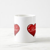 classique amour coeur mug (Centre)