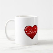 classique amour coeur mug (Gauche)