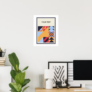 Classique art de poster géométrique Bauhaus vintag