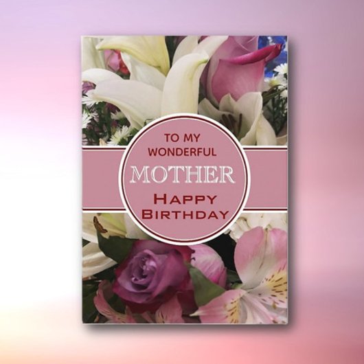 Classique ! Carte d'anniversaire pour Mère