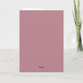 Classique ! Carte d'anniversaire pour Mère (Dos)