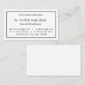 Classique, Carte de visite traditionnel (Devant / Derrière)