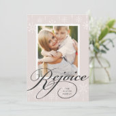 Classique | Carte photo de vacances (Debout devant)