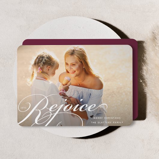 Classique | Carte photo de vacances