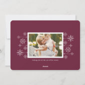 Classique | Carte photo de vacances (Dos)