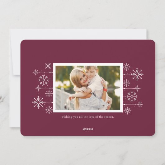 Classique | Carte photo de vacances (Dos)