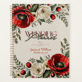 Classique Chic Burguandy Poppy Floral Ivory Mariag (Devant)