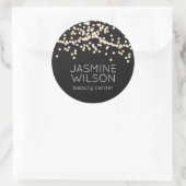 Classique Confetti | Sticker personnalisé minimali (Sac)