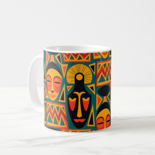 Classique du café africain Mug (Devant gauche)