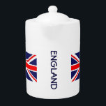 Classique du drapeau anglais<br><div class="desc">Ce design simple mais joli présente le drapeau emblématique de la vieille Angleterre,  avec le mot "Angleterre" entre les deux drapeaux qui englobent le milieu du pot. Vous pouvez customiser ou supprimer le mot "Angleterre" si vous le désirez.</div>