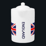 Classique du drapeau anglais<br><div class="desc">Ce design simple mais joli présente le drapeau emblématique de la vieille Angleterre, avec le mot "Angleterre" entre les deux drapeaux qui englobent le milieu du pot. Vous pouvez customiser ou supprimer le mot "Angleterre" si vous le désirez.</div>