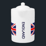 Classique du drapeau anglais<br><div class="desc">Ce design simple mais joli présente le drapeau emblématique de la vieille Angleterre,  avec le mot "Angleterre" entre les deux drapeaux qui englobent le milieu du pot. Vous pouvez customiser ou supprimer le mot "Angleterre" si vous le désirez.</div>