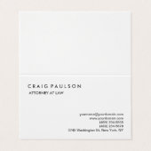 Classique Élégant Carte de visite professionnel si (Extérieur déplié)