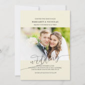 classique élégant couple photo faire-part de maria (Devant)