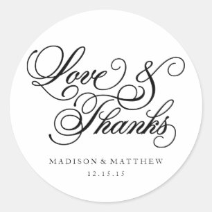 Classique   Étiquettes de mariage favoris