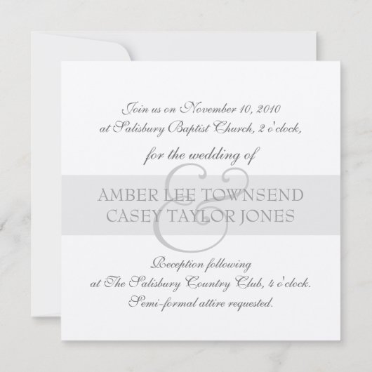 Classique Fleur De Lis Invitations De Mariage (Dos)