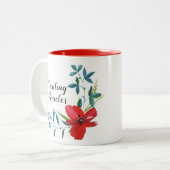 Classique Floral Gorgeous Coffee Mug (Devant gauche)