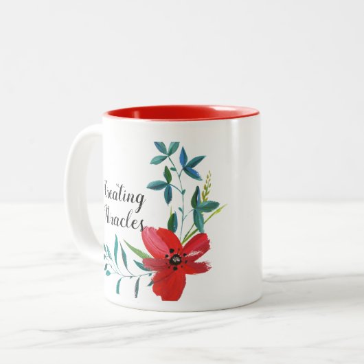 Classique Floral Gorgeous Coffee Mug (Devant gauche)