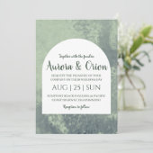 classique formel sauge vert invitation mariage (Debout devant)