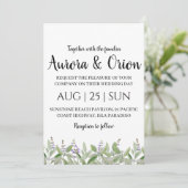 classique formel sauge vert invitation mariage (Debout devant)