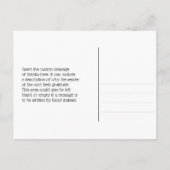 Classique, Glamour "merci !" Carte postale (Dos)