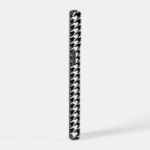 Classique Houndstooth Noir et Blanc avec Monogramm (Côté droit)
