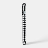 Classique Houndstooth Noir et Blanc avec Monogramm (Côté gauche)