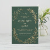 Classique Luxe | Élégante invitation de mariage ve (Debout devant)